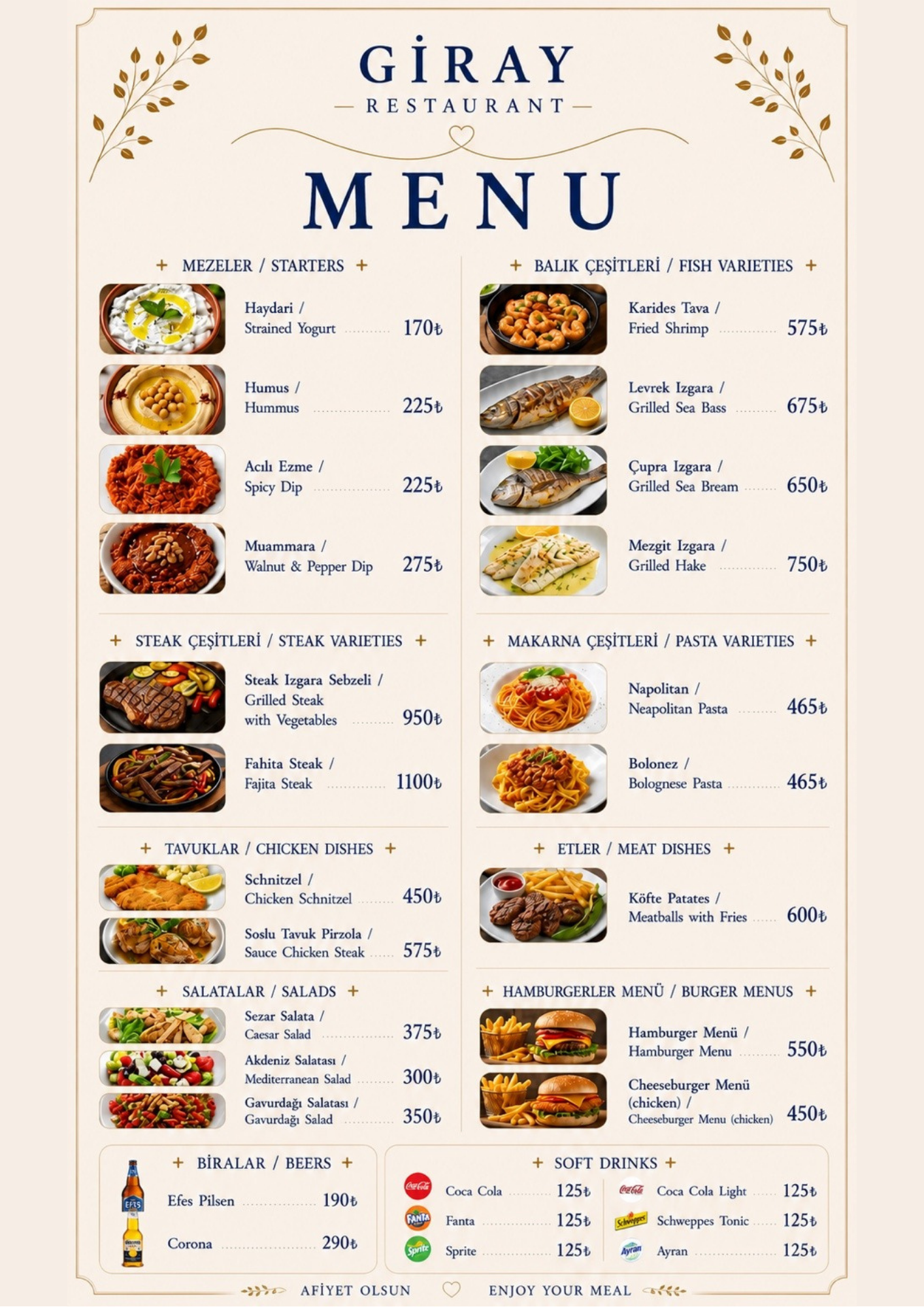 Restoran Menü